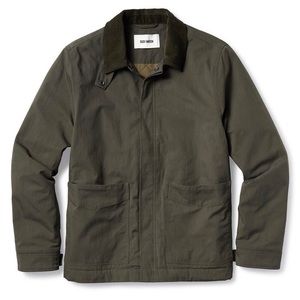 Buck Mason Olive Quilted League Jacket